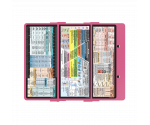 WhiteCoat Clipboard® Trifold - Pink Food Industry Edition